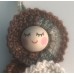 Gehaakte GELUKSPOPPETJES met RINGEN in BRUIN GROEN BEIGE
